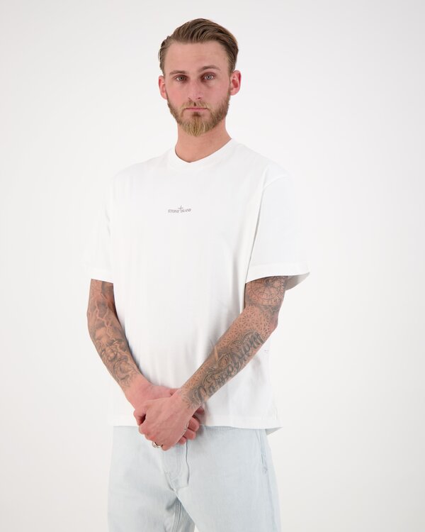 2100001 Combed Organic Cotton Carlo T-Shirt Wit