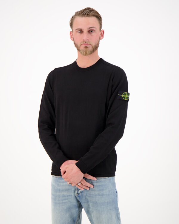 5100062 Light Raw Hand Crewneck Zwart