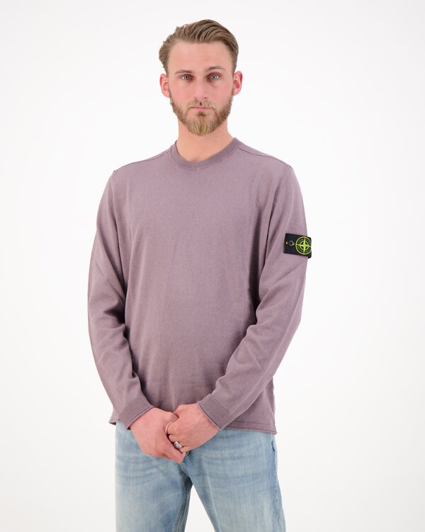 5100062 Light Raw Hand Crewneck Purple Gray