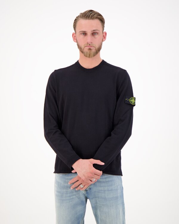 5100062 Light Raw Hand Crewneck Marine