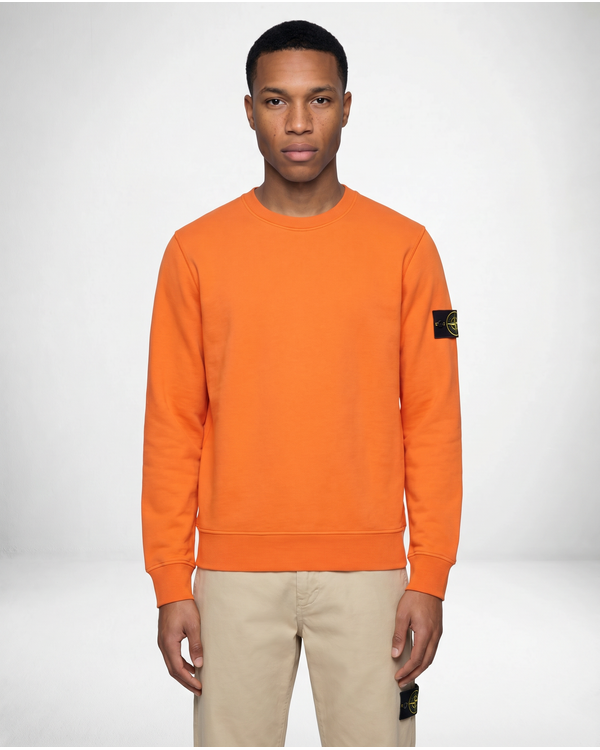 6100060 Organic Cotton Fleece Sweater Orange