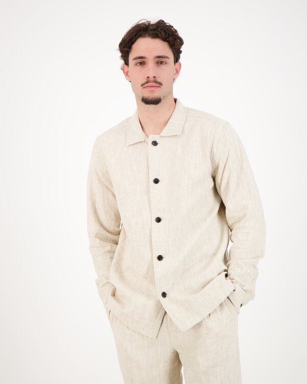linnen overshirt Beige