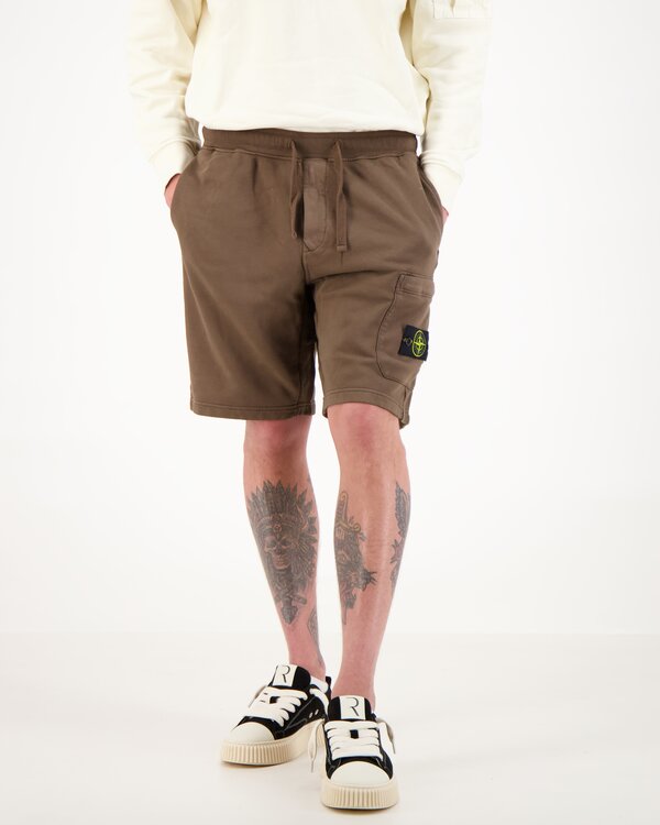 6200011 Organic Cotton Fleece Sweats Shorts Braun