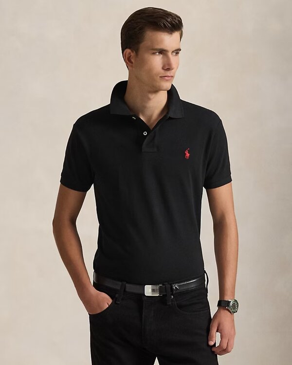 Polo Slim Fit Schwarz