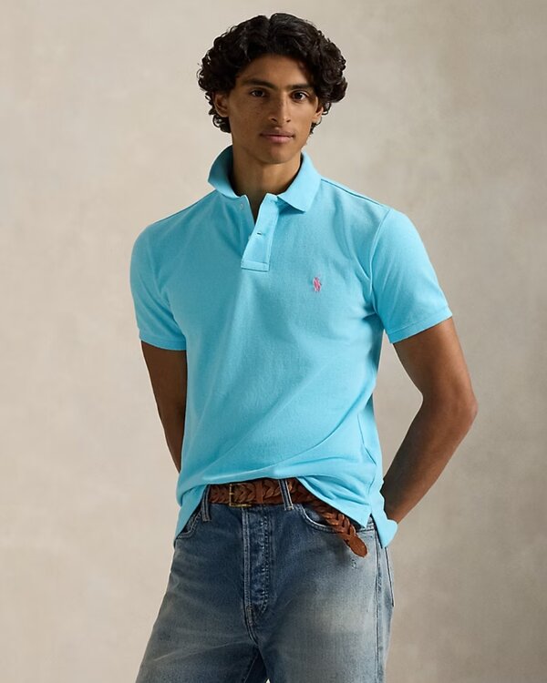 Polo Slim Fit Aqua