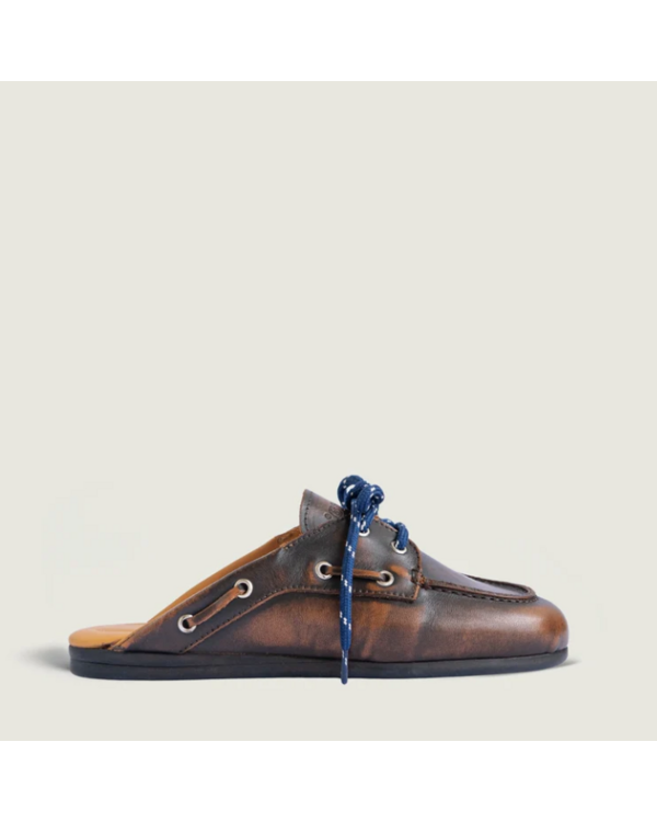 Boat Loafer Mule Coffee