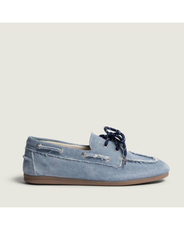 Boat Loafer Brushed Denim