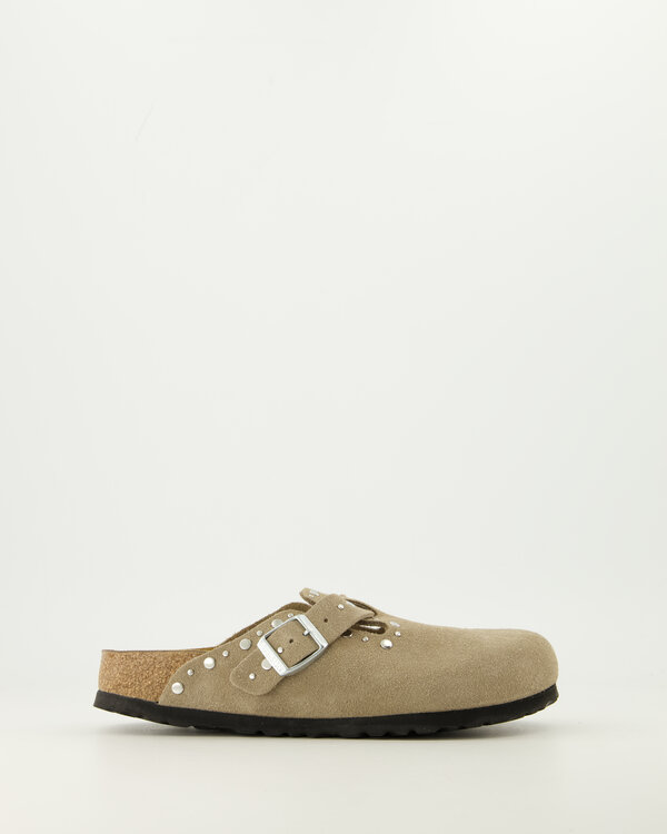 Boston Rivets Suede Leather Taupe