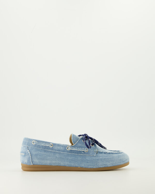 Boat Loafer Brushed Denim