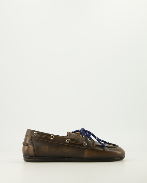 Boat Loafer Brushed Coffee
