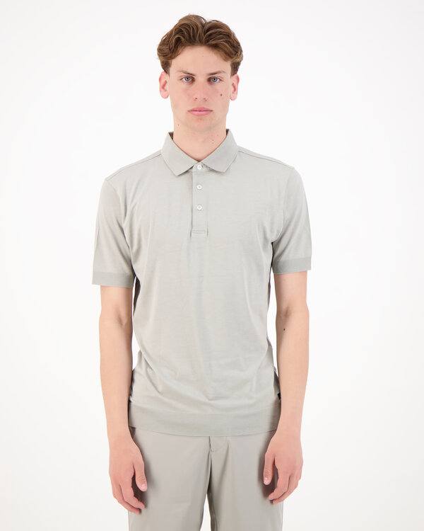 Graham Luxury Jersey Polo Grijs