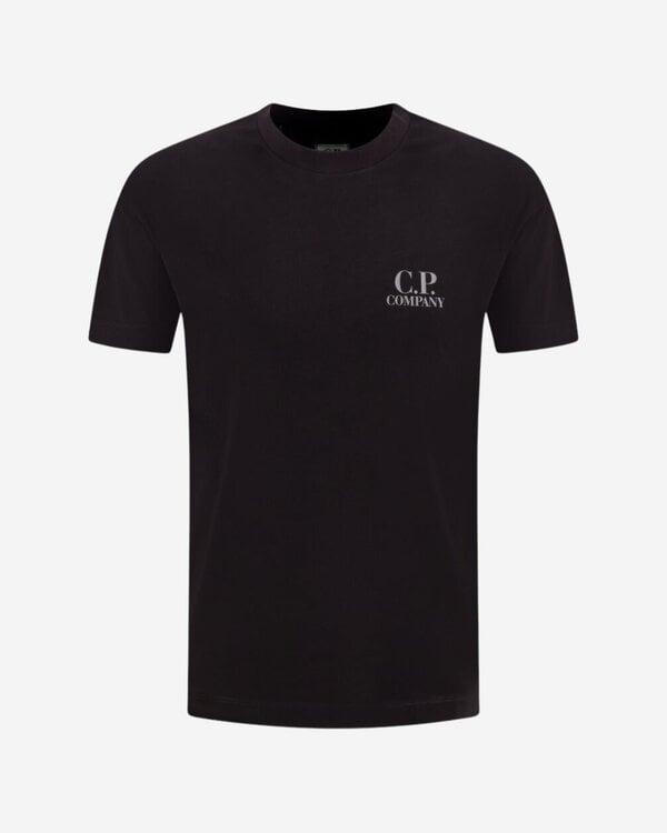 30/1 Jersey SS Logo T-Shirt Zwart