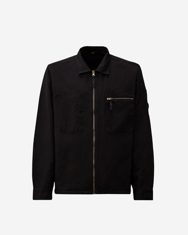 Overshirt In Katoen Linnen Blauw