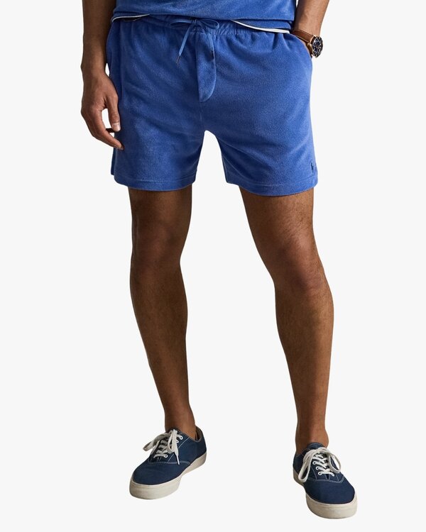 Terry Drawstring Kurz Hellblau