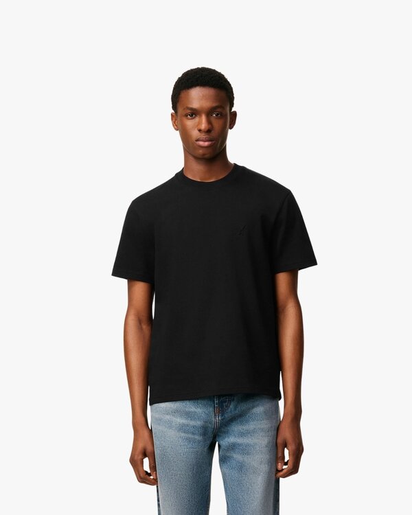 Tonal Embossed T-Shirt Black