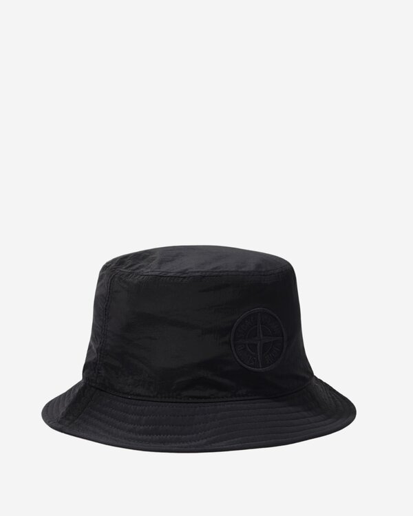 9100012 Nylon Metal In Econyl Buckey Hat Black
