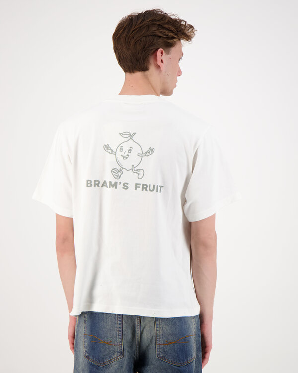 Distressed Big Lemon T-Shirt Weiß