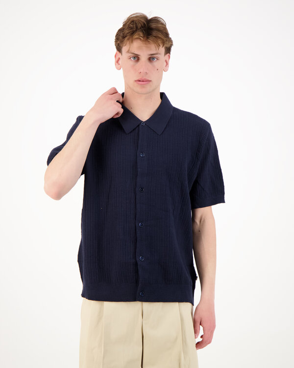 Ribbed Polo 6695 Navy