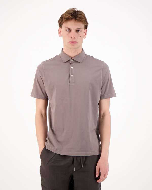 Polo Shirt Knitted Greige
