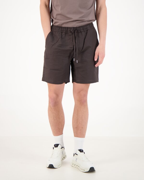 Carl Linen Drawstring Short Braun