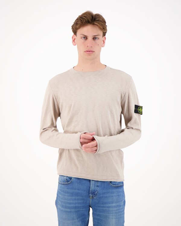 5100052 Stocking Stitch Crewneck Sand
