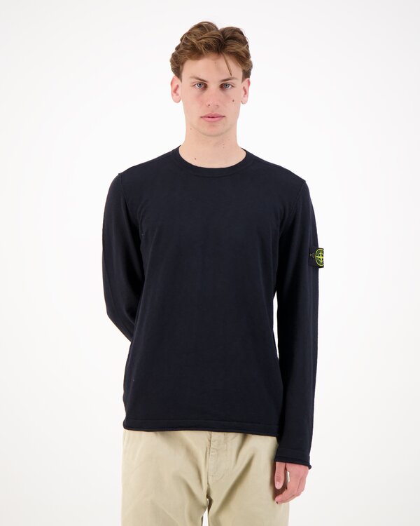 5100052 Stocking Stitch Crewneck Zwart