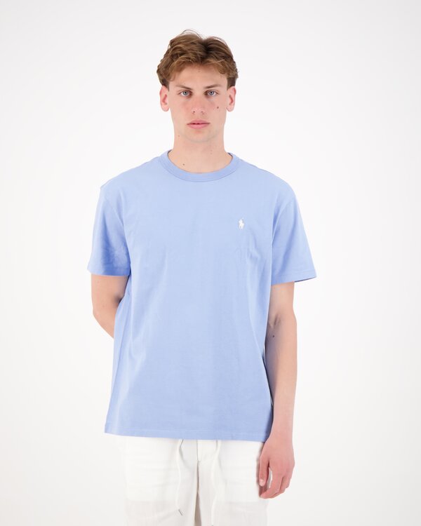 Classic Fit Jersey Crewneck T-Shirt Lichtblauw