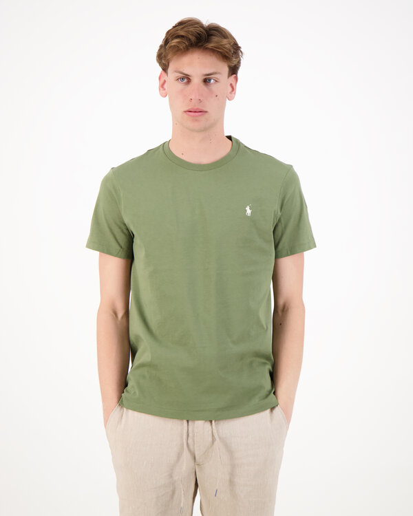 Custom Slim Fit Jersey Crewneck T-Shirt Groen