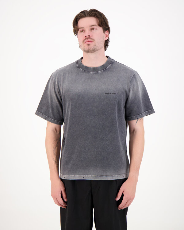 Distressed Big Lemon T-Shirt Schwarz