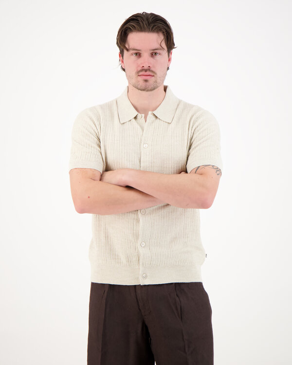 Ribbed Polo 6695 Ivoor