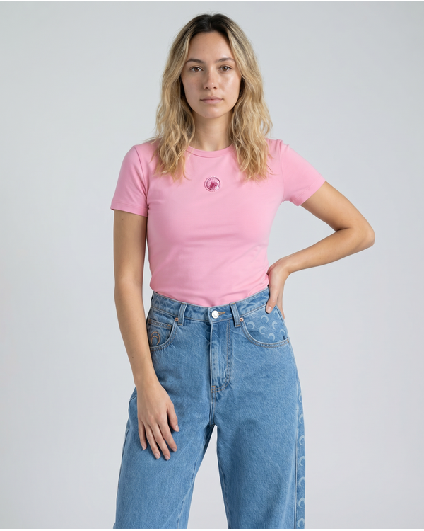 Pearl Logo Baby Fit T-Shirt Rosa