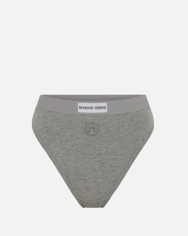 Moon Printed Jersey Brief Grey