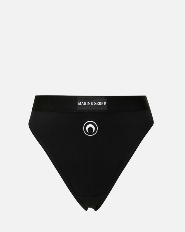 Moon Printed Jersey Brief Black
