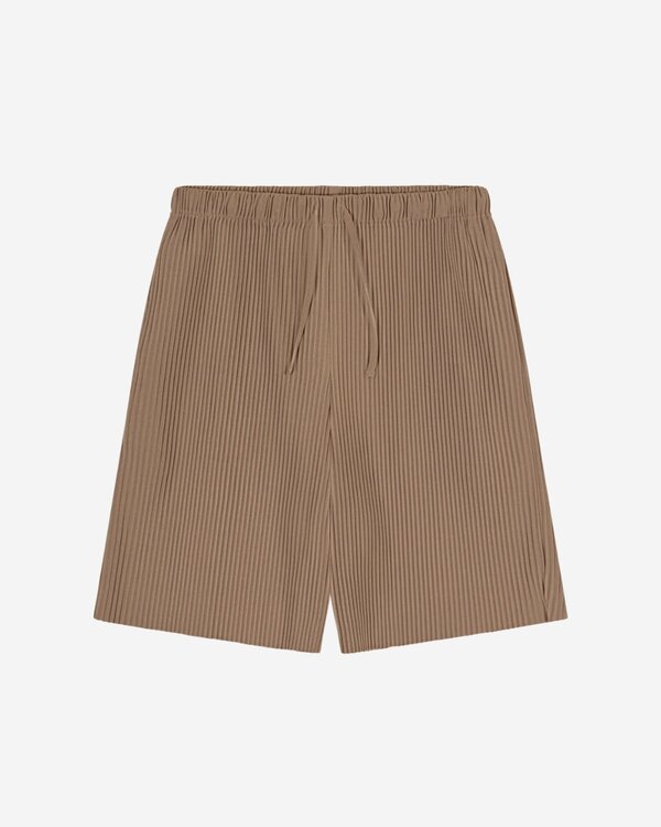 Plisse Shorts Beige