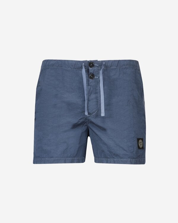 B100003 Nylon Metal In Econyl Swimshort Donkerblauw