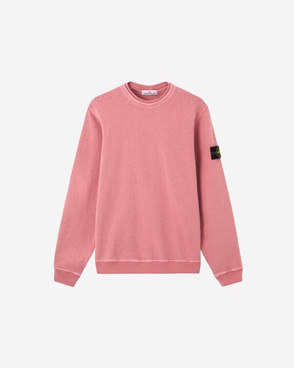 6100034 Malfile Fleece Garment Dyed Sweater Roze