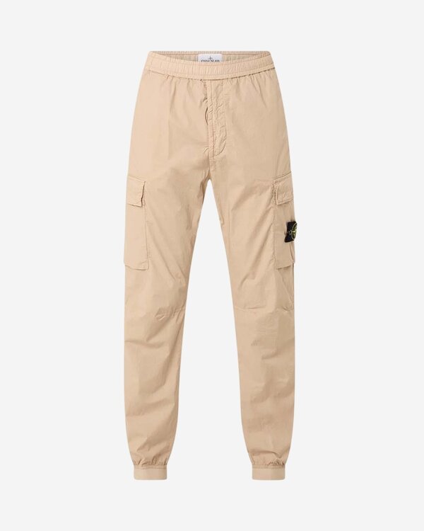 3100031 Stretch Cotton Tela Paracadu Cargo Pants Sand