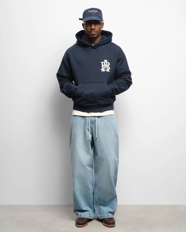 Monogram Kapuzenpullover Marine
