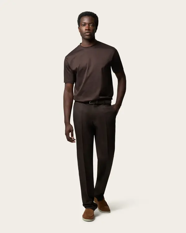 Mercerized T-Shirts Brown