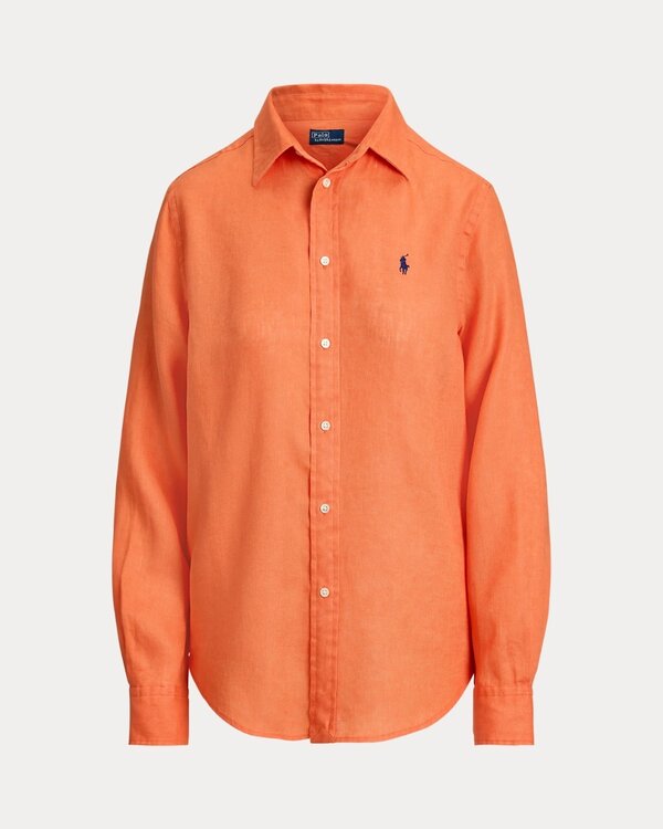 Linnen Shirt Orange