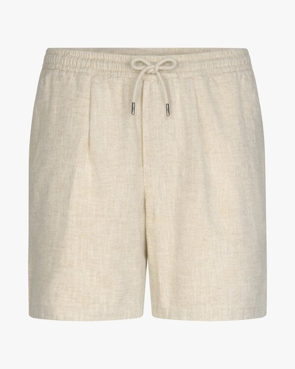 Leinenmischung Shorts Beige