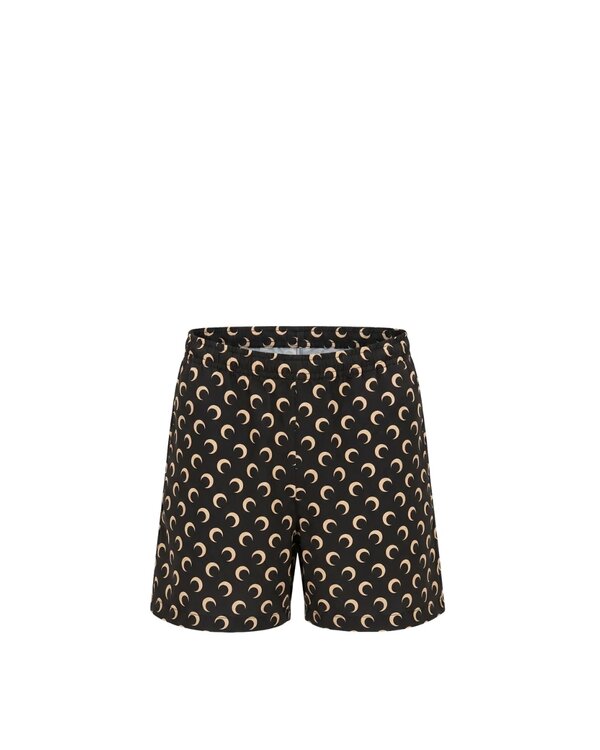 Moon Printed Swimwear Short Zwart