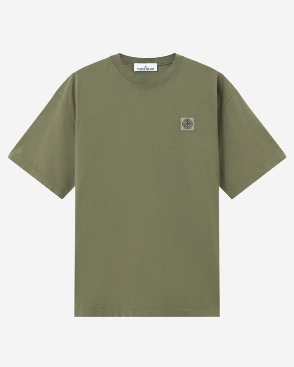 2100030 Combed Organic Cotton Jersey Military Green.