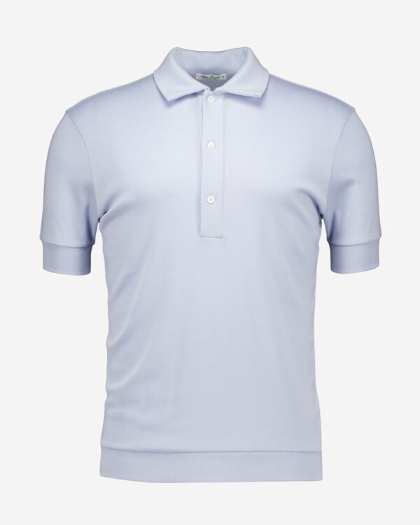 Lim 3B FR 30 Lange Mouw Polo Light Blue