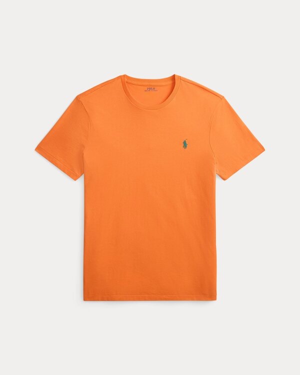 Custom Slim Fit Jersey Crewneck T-Shirt Oranje