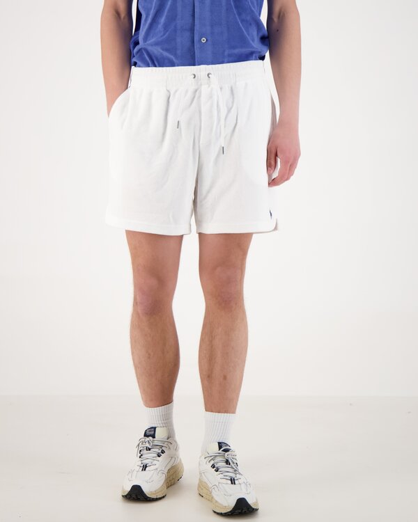 Terry Drawstring Short White