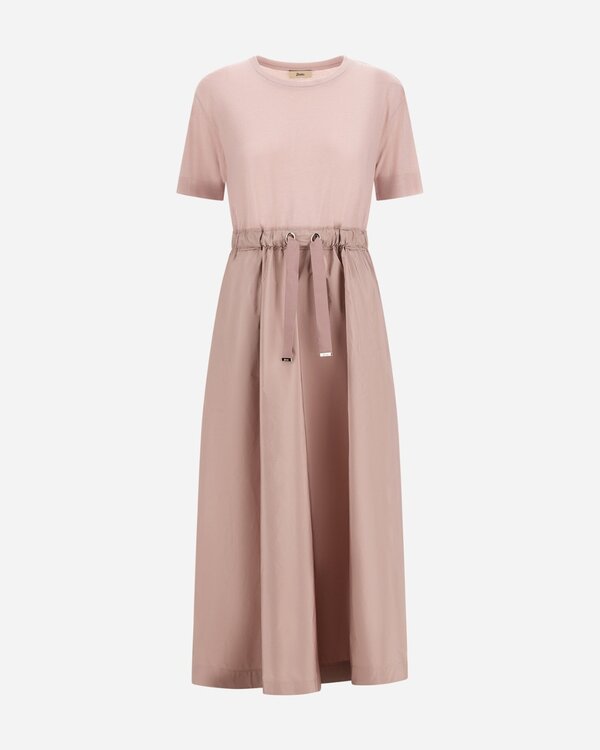 Womans Woven Dress Nude