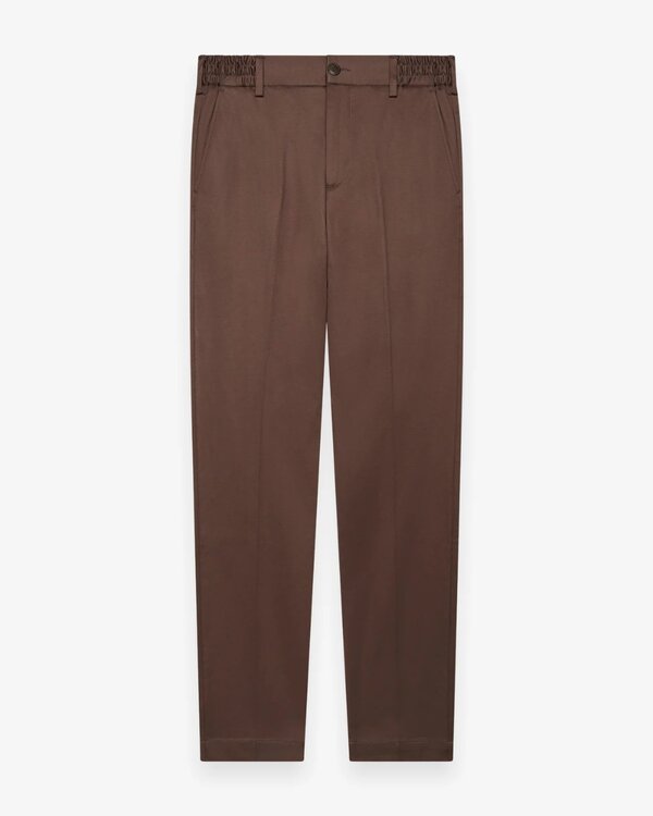 Supima Tapered Trousers Brown