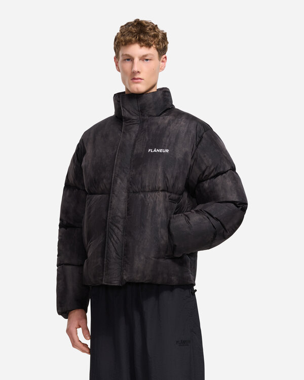 Logo Puffer Jacket Zwart