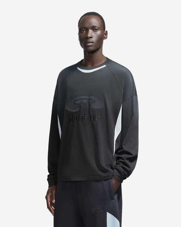 Flâneur Music Paneled Long Sleeve Zwart Music Paneled Long Sleeve Zwart